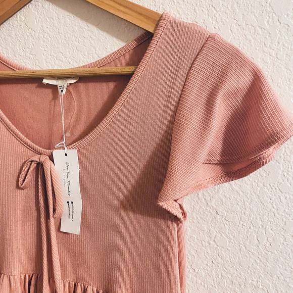 See You Monday Blush Pink Tiered Dress - Picture 3 of 4